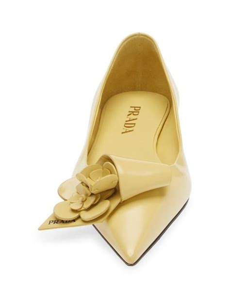 prada bouquet flats|Prada loop pointed toe flat.